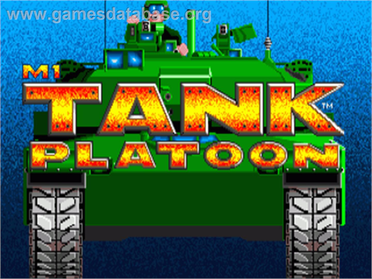 M1 Tank Platoon - Commodore Amiga - Artwork - Title Screen