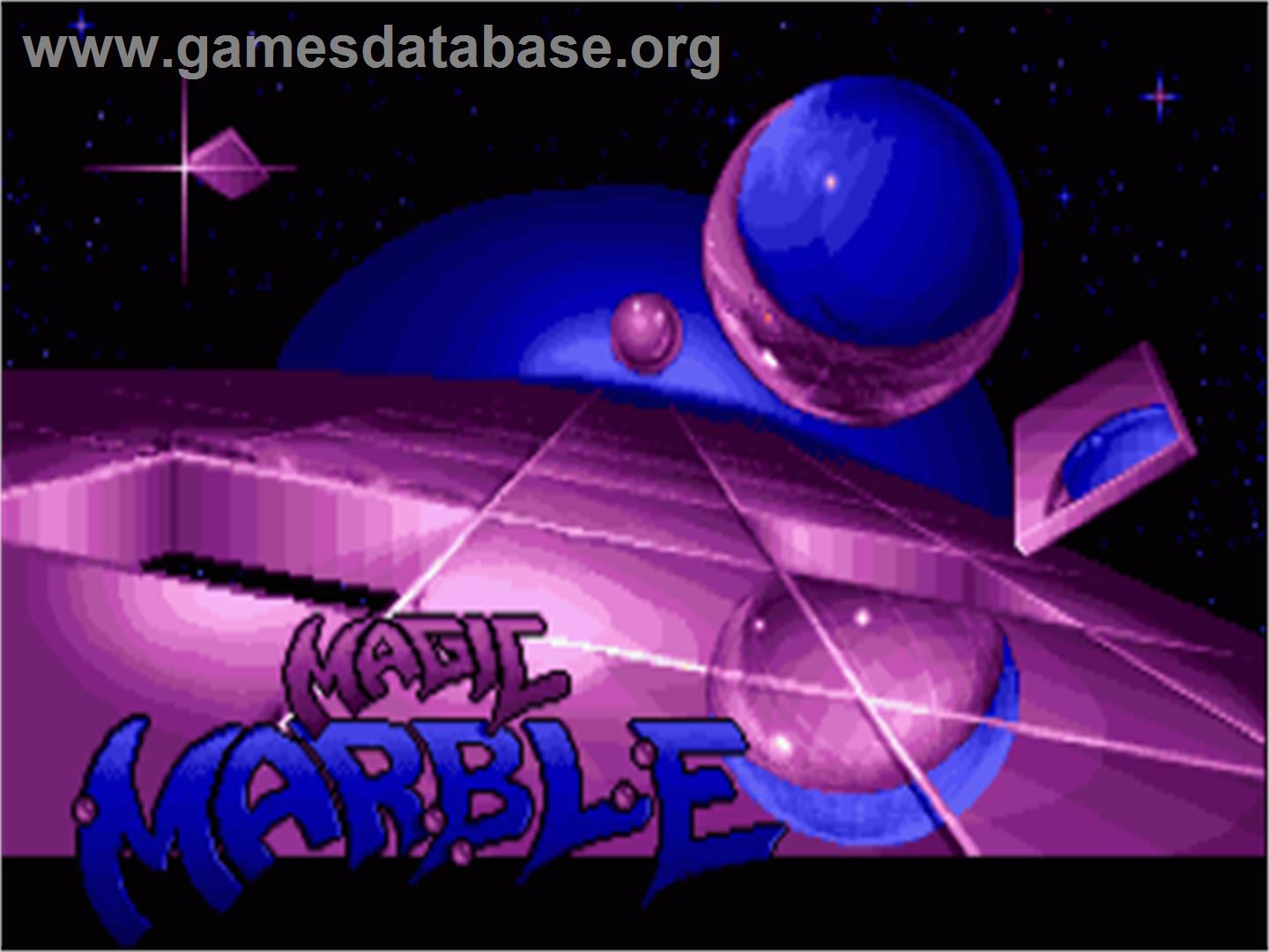 Magic Marble - Commodore Amiga - Artwork - Title Screen