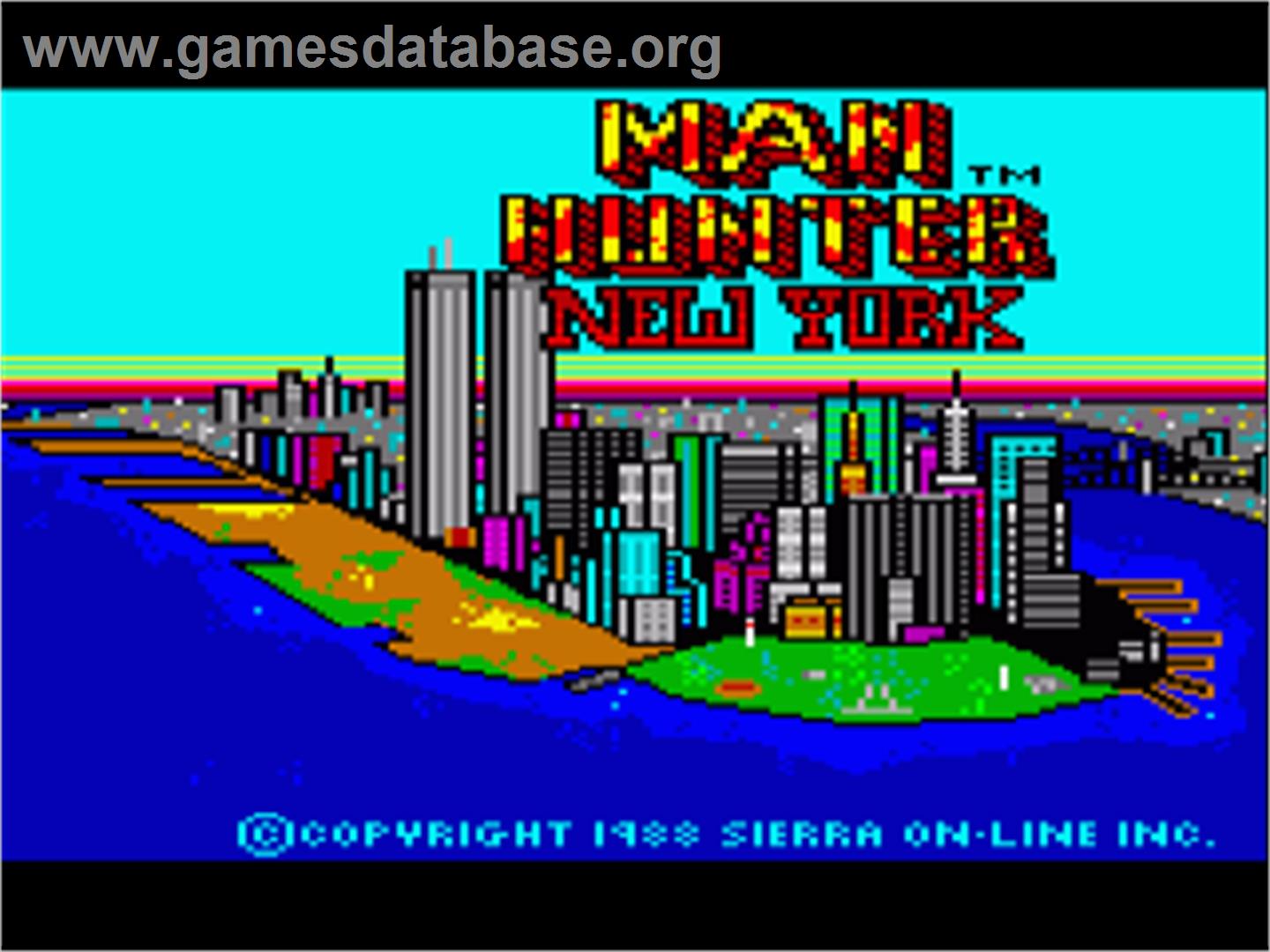 Manhunter: New York - Commodore Amiga - Artwork - Title Screen
