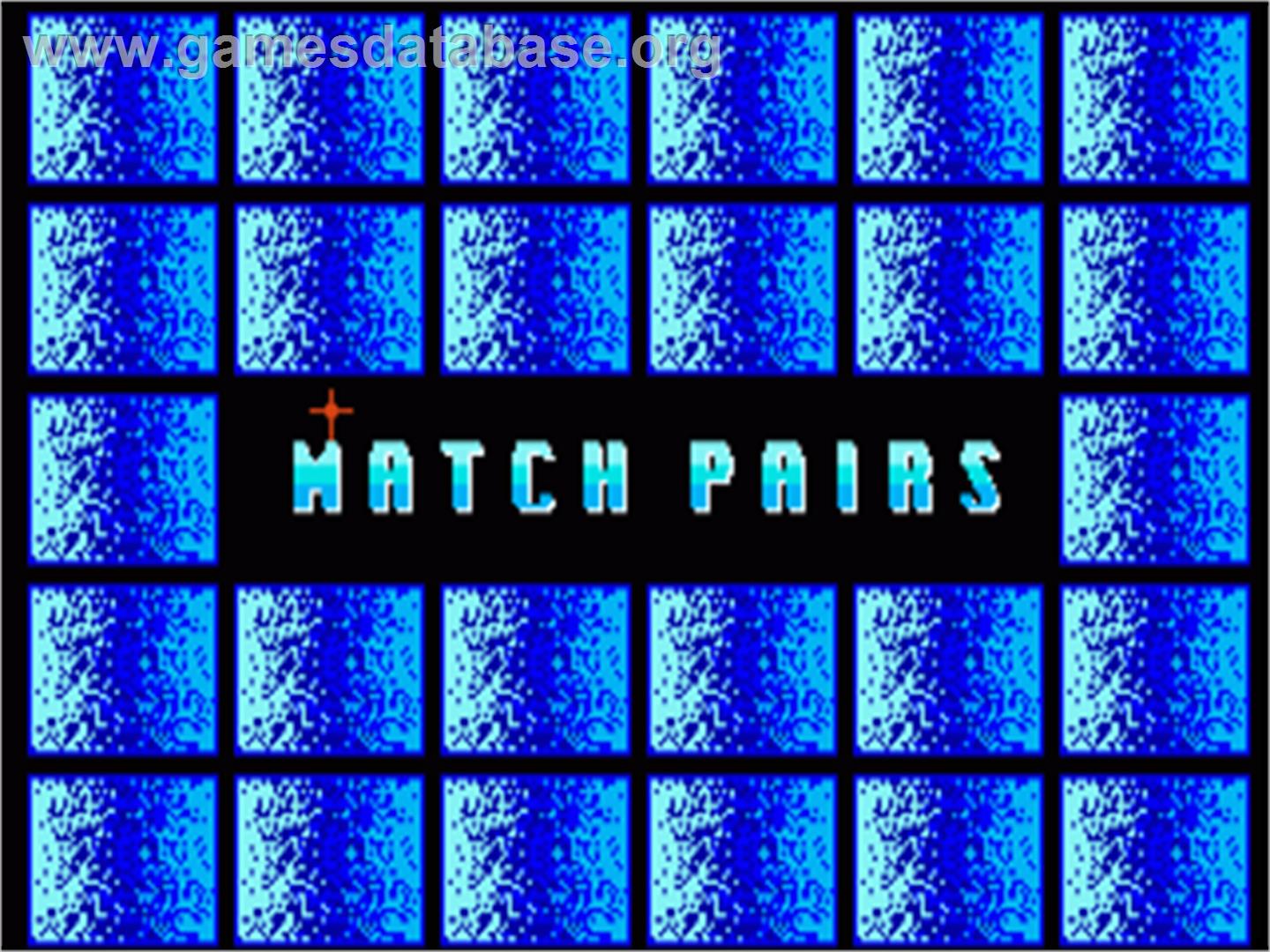 Match Pairs - Commodore Amiga - Artwork - Title Screen