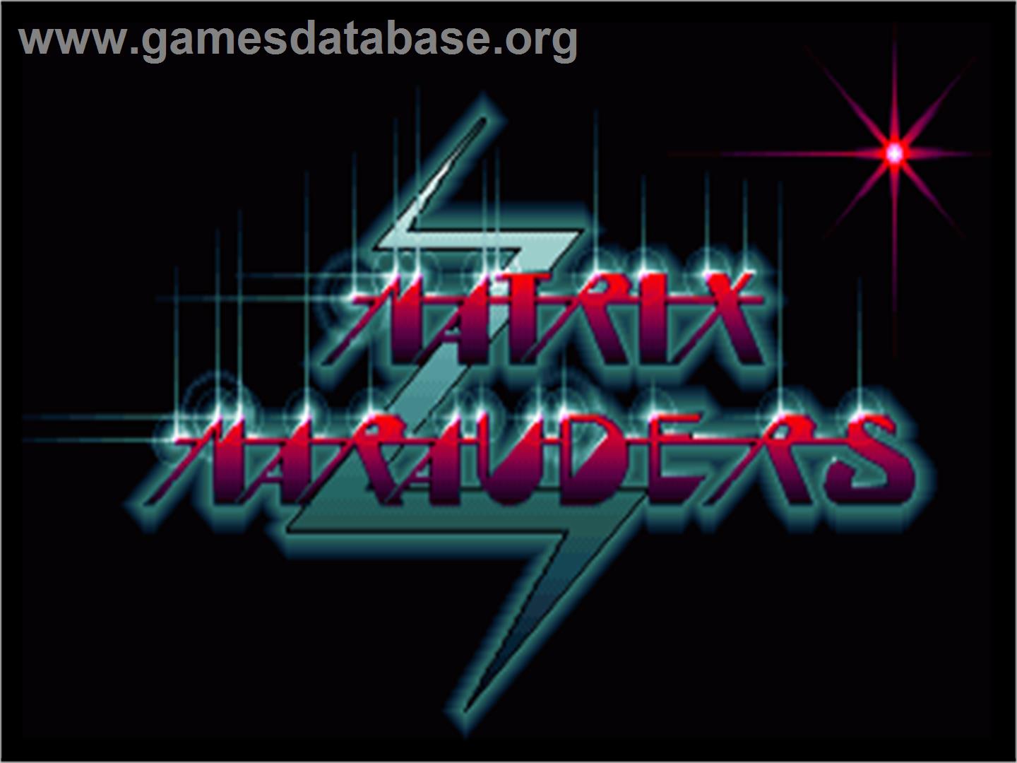 Matrix Marauders - Commodore Amiga - Artwork - Title Screen