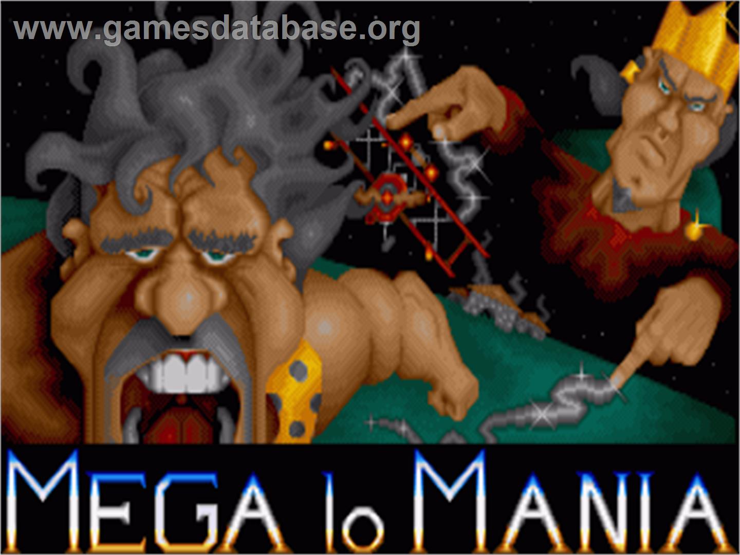 Mega Lo Mania - Commodore Amiga - Artwork - Title Screen