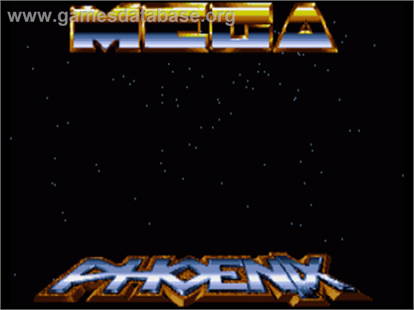 Mega Phoenix - Commodore Amiga - Artwork - Title Screen