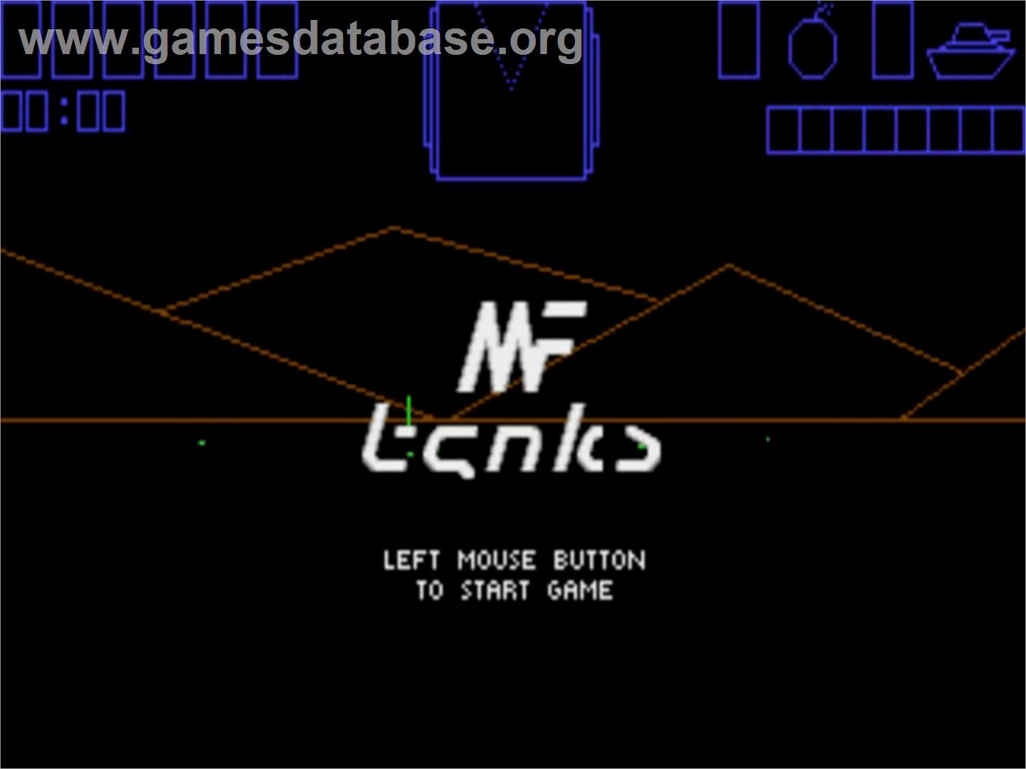 Mf Tanks - Commodore Amiga - Artwork - Title Screen