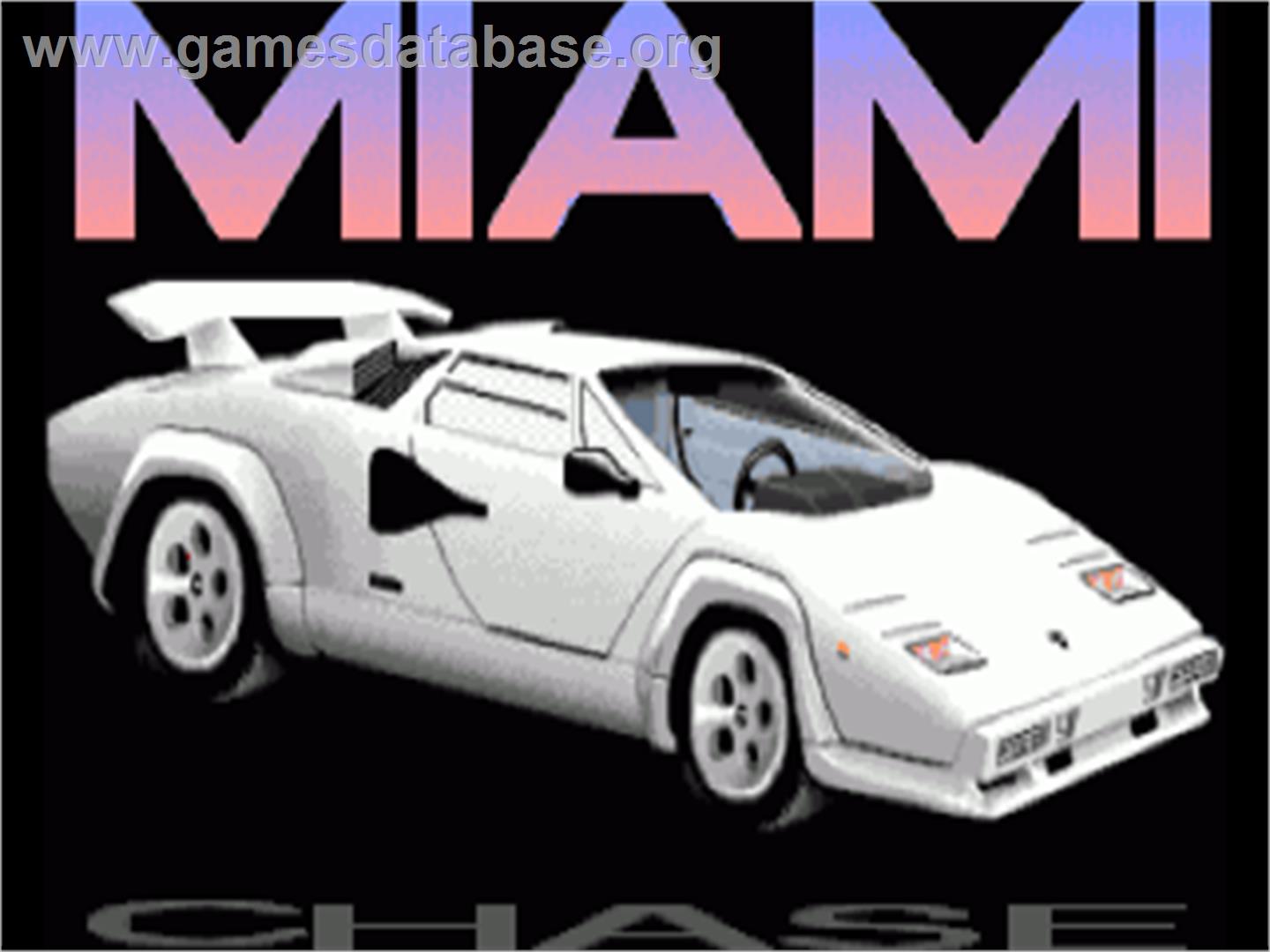 Miami Chase - Commodore Amiga - Artwork - Title Screen