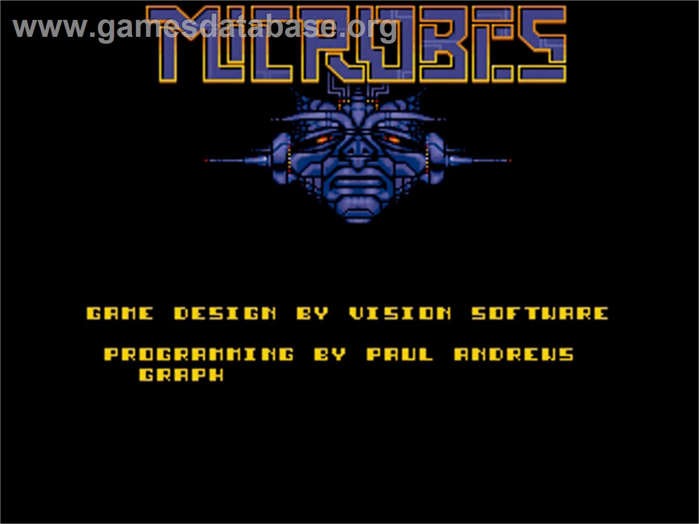 Microbes - Commodore Amiga - Artwork - Title Screen