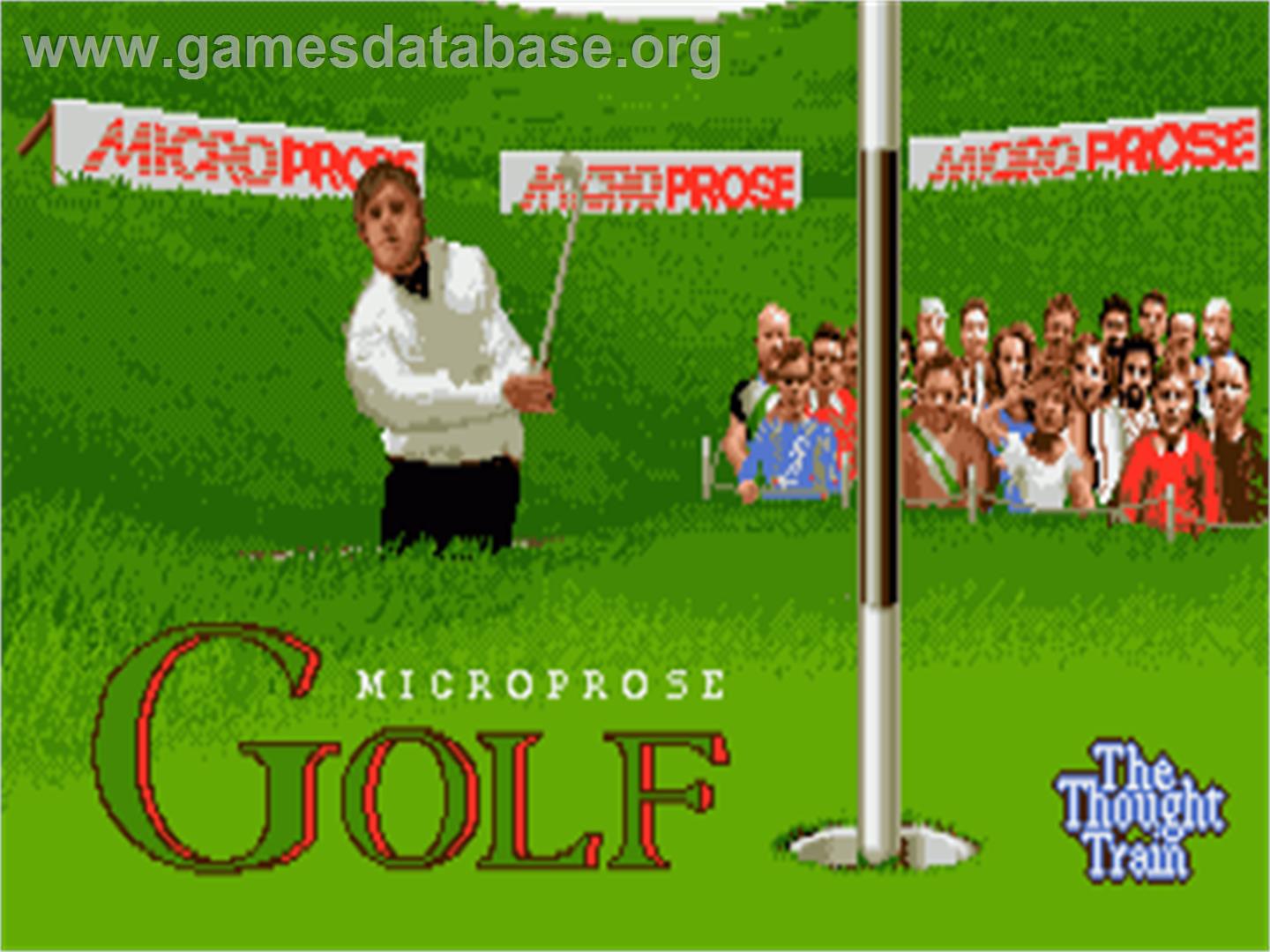 Microprose Golf - Commodore Amiga - Artwork - Title Screen