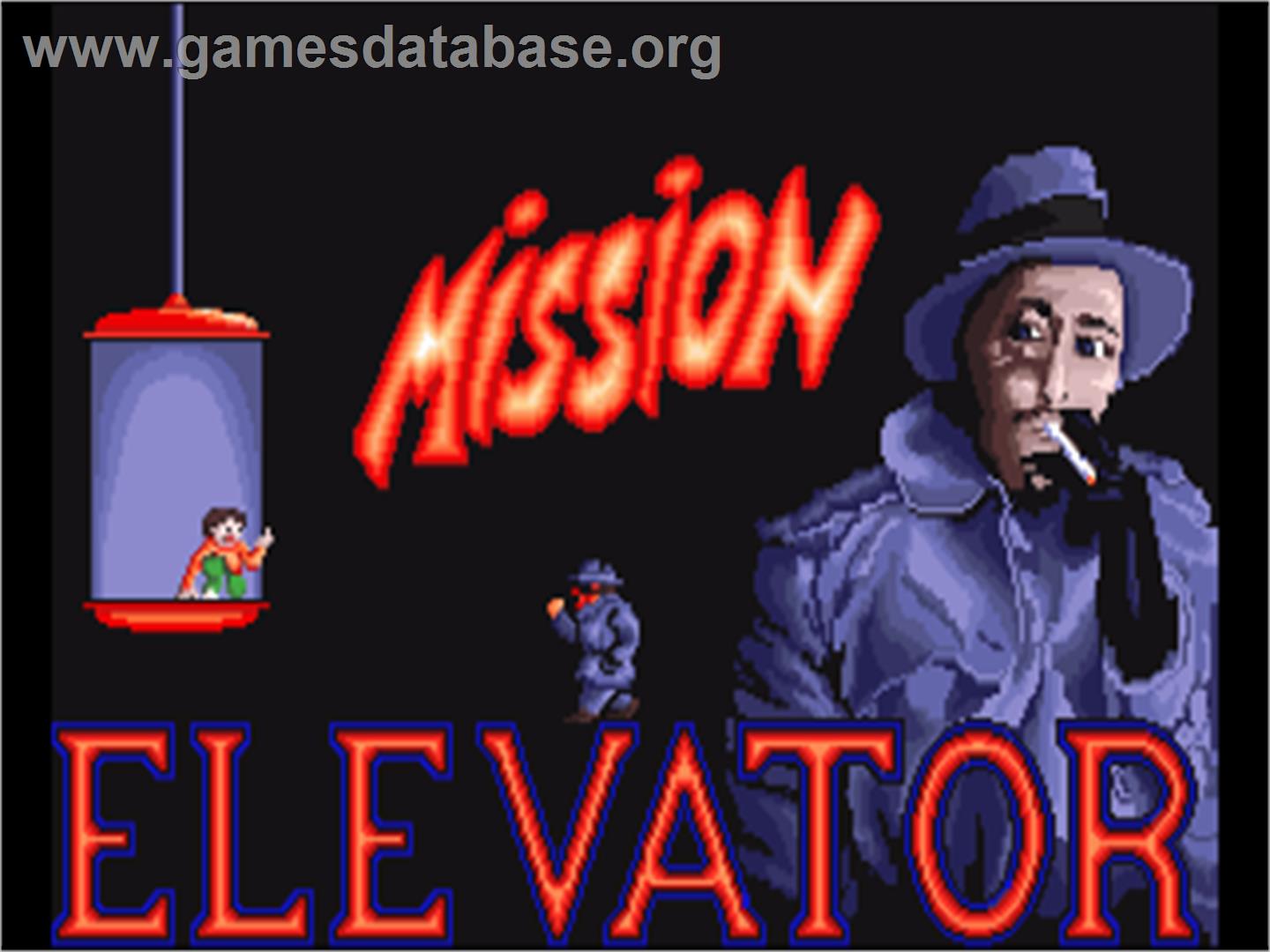 Mission Elevator - Commodore Amiga - Artwork - Title Screen