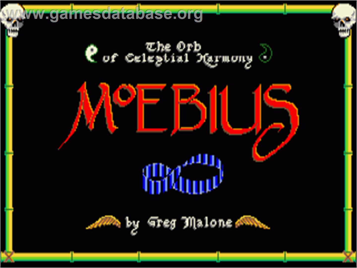 Moebius - The Orb Of Celestial Harmony - Commodore Amiga - Artwork - Title Screen