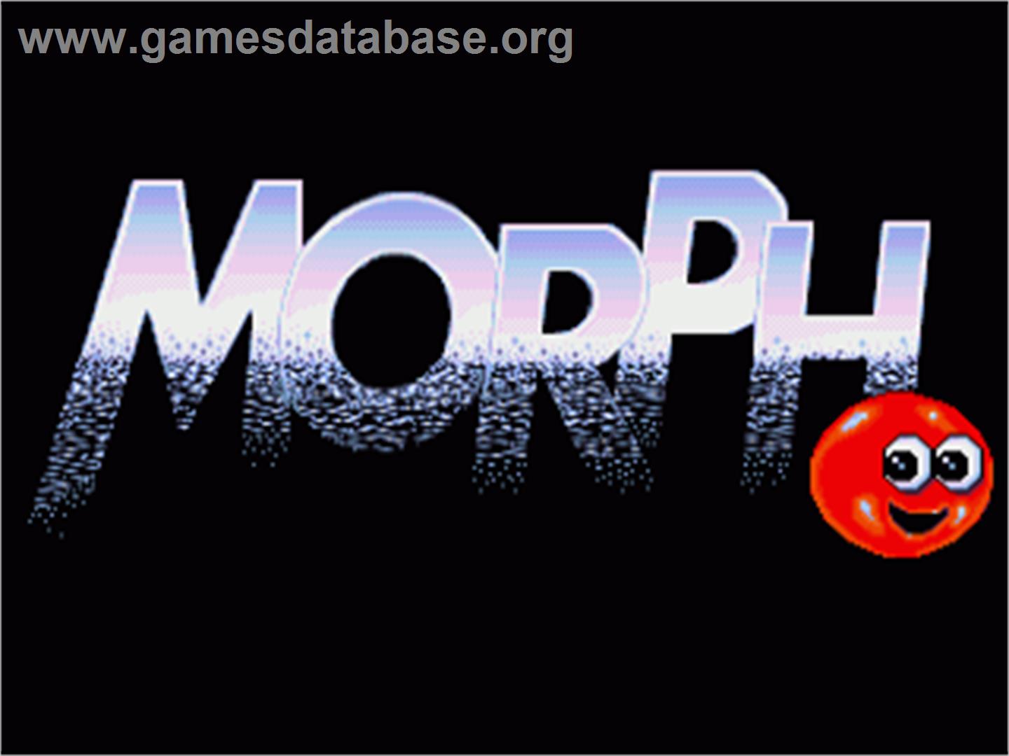 Morph - Commodore Amiga - Artwork - Title Screen