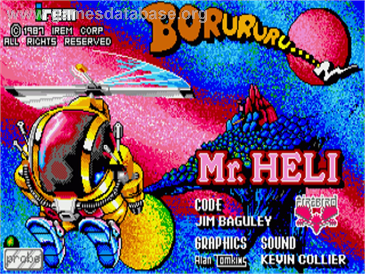 Mr. Heli - Commodore Amiga - Artwork - Title Screen