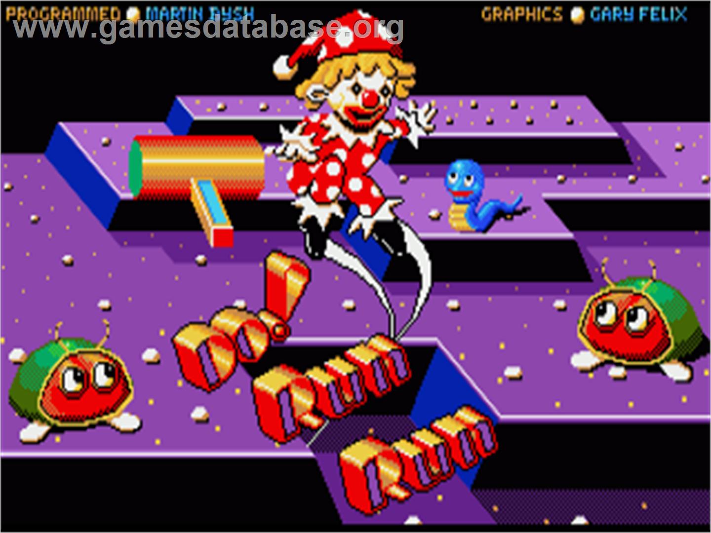 Mr Do! Run Run - Commodore Amiga - Artwork - Title Screen