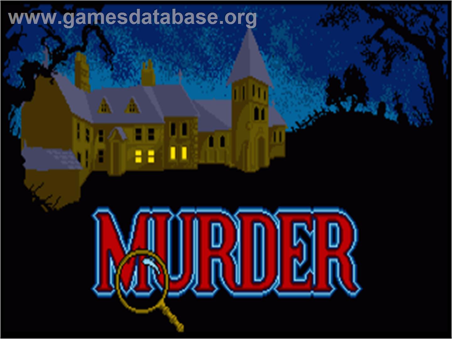Murder! - Commodore Amiga - Artwork - Title Screen