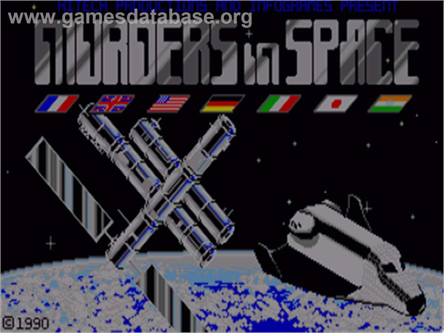 Murders in Space - Commodore Amiga - Artwork - Title Screen