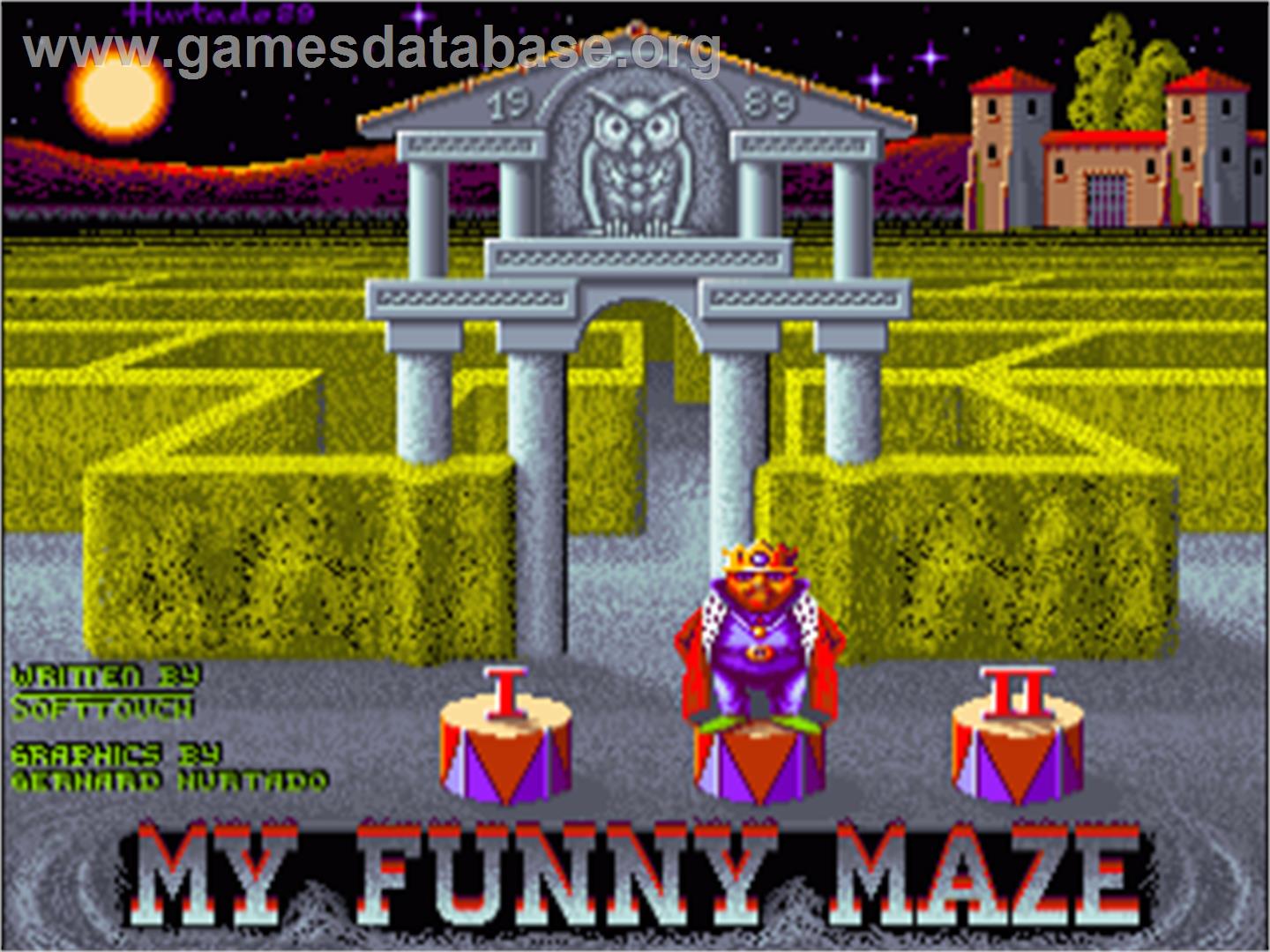 My Funny Maze - Commodore Amiga - Artwork - Title Screen