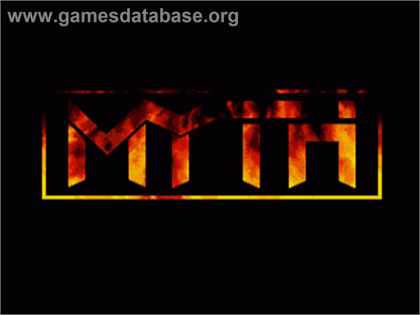 Myth: History in the Making - Commodore Amiga - Artwork - Title Screen