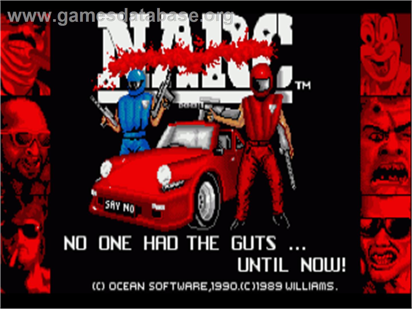 Narc - Commodore Amiga - Artwork - Title Screen