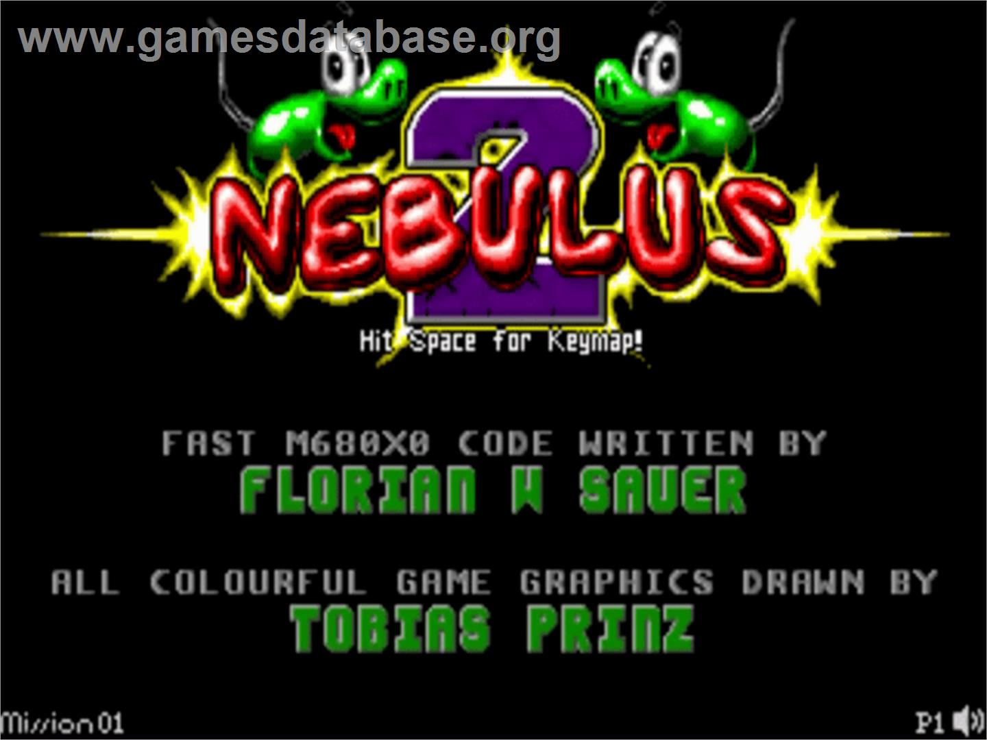 Nebulus 2: Pogo-A-Go-Go - Commodore Amiga - Artwork - Title Screen