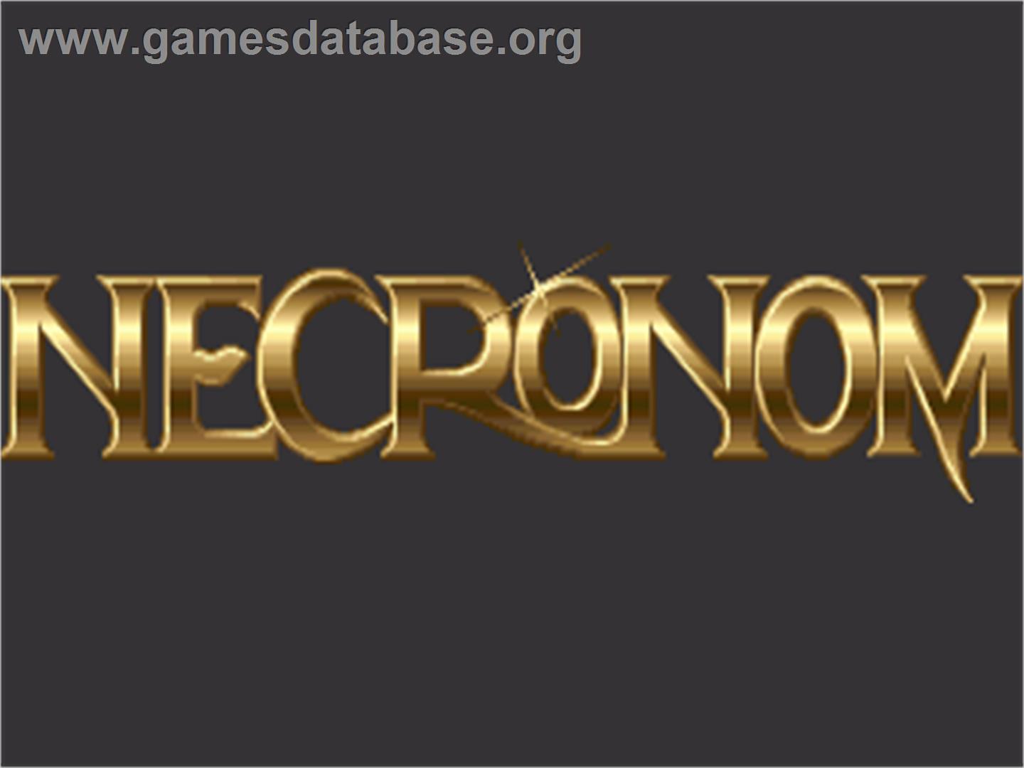 Necronom - Commodore Amiga - Artwork - Title Screen