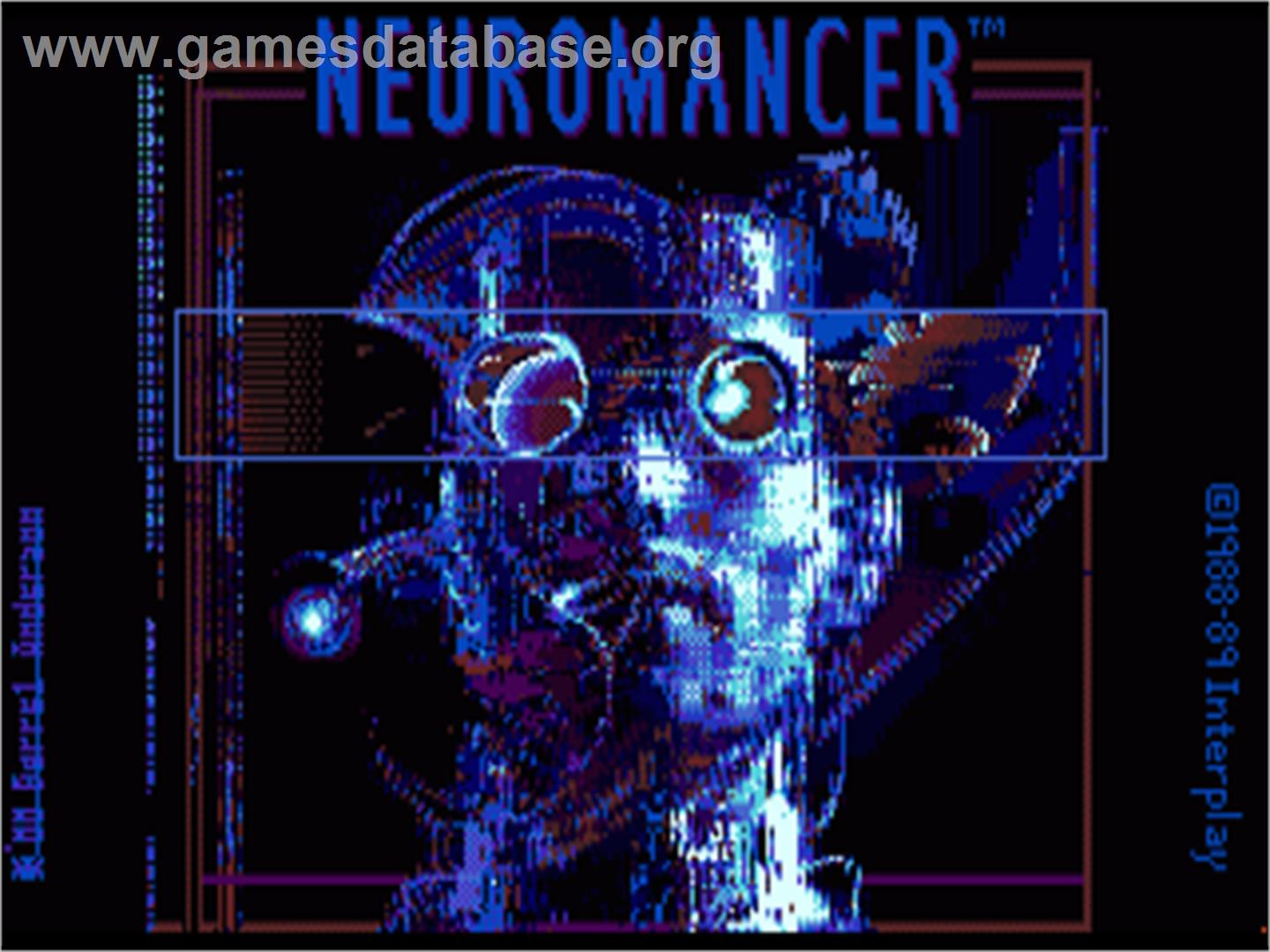 Neuromancer - Commodore Amiga - Artwork - Title Screen