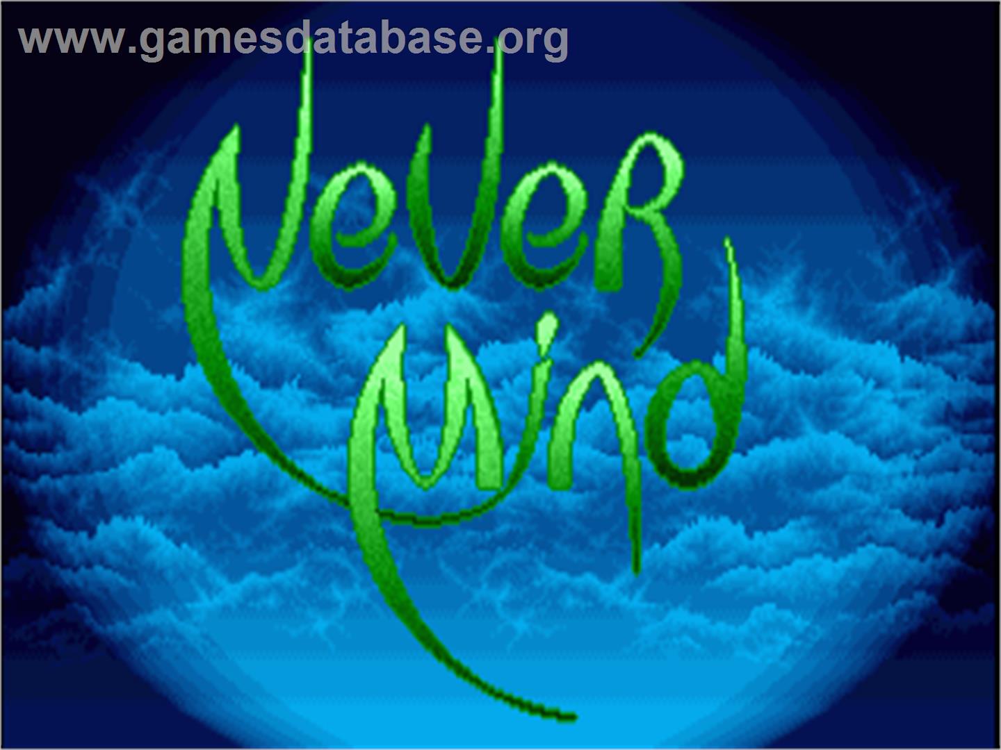 Never Mind - Commodore Amiga - Artwork - Title Screen