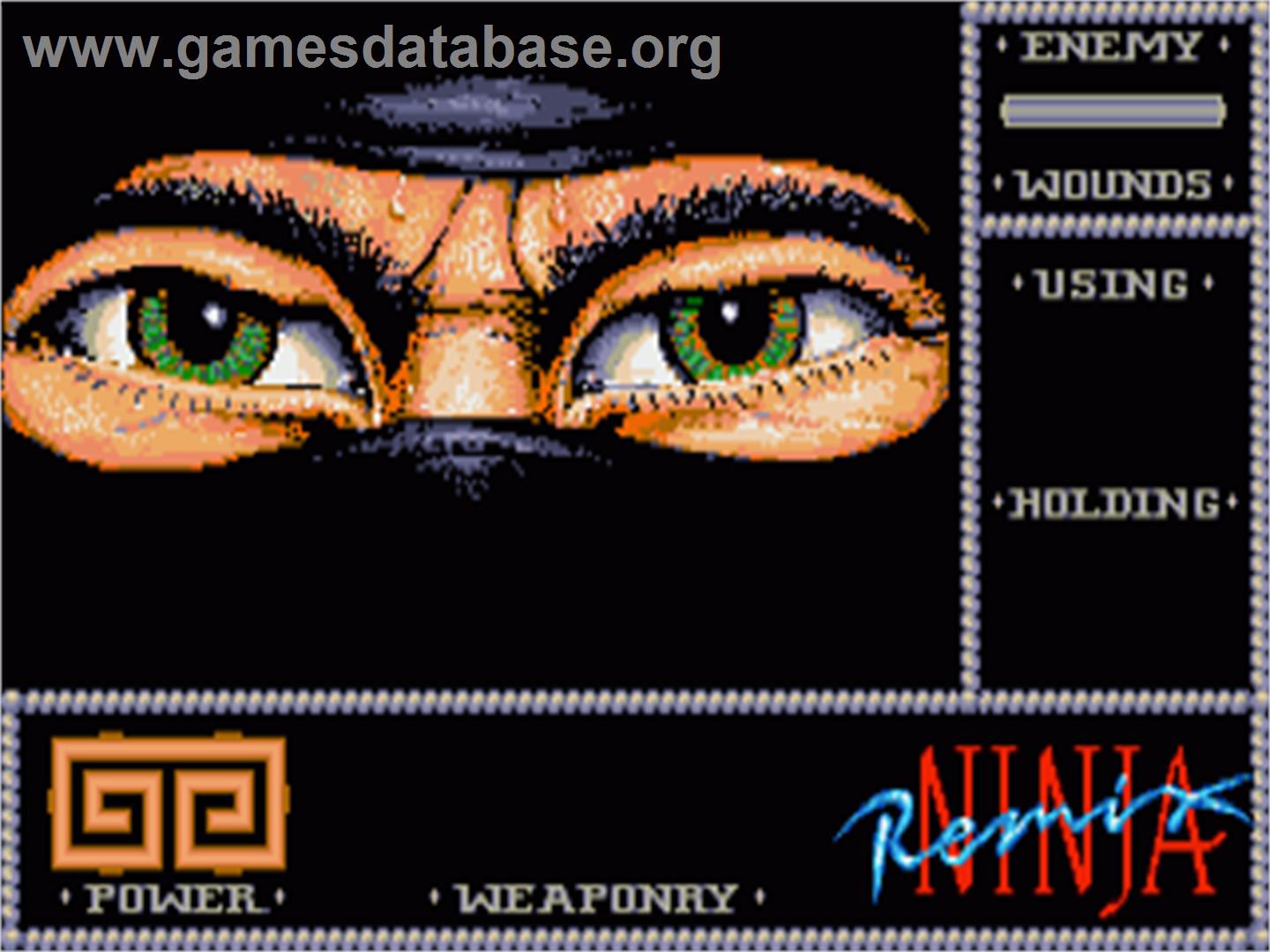 Ninja Remix - Commodore Amiga - Artwork - Title Screen