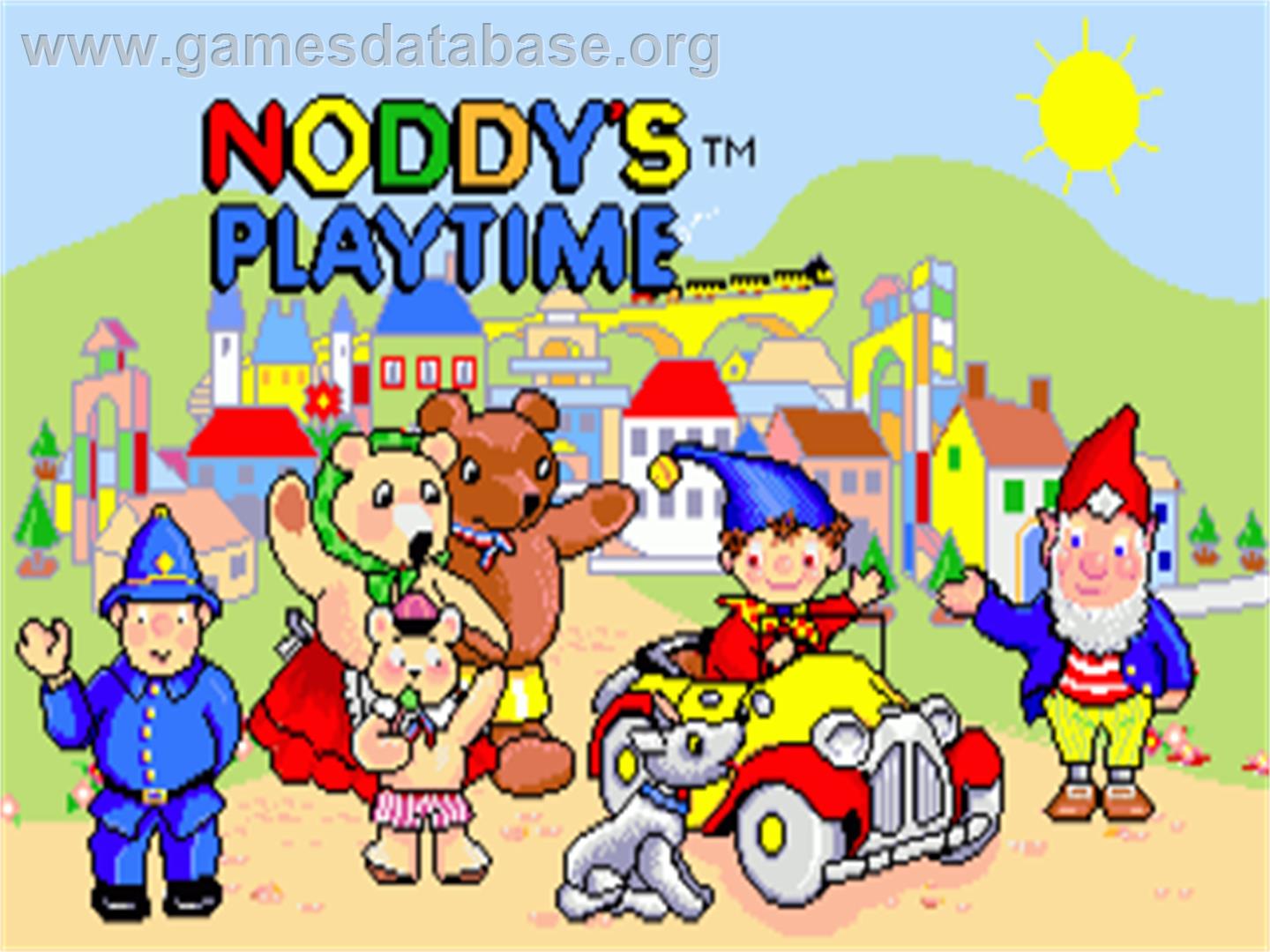 Noddy's Playtime - Commodore Amiga - Artwork - Title Screen