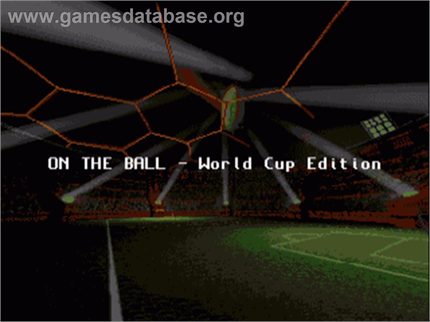 On the Ball: World Cup Edition - Commodore Amiga - Artwork - Title Screen