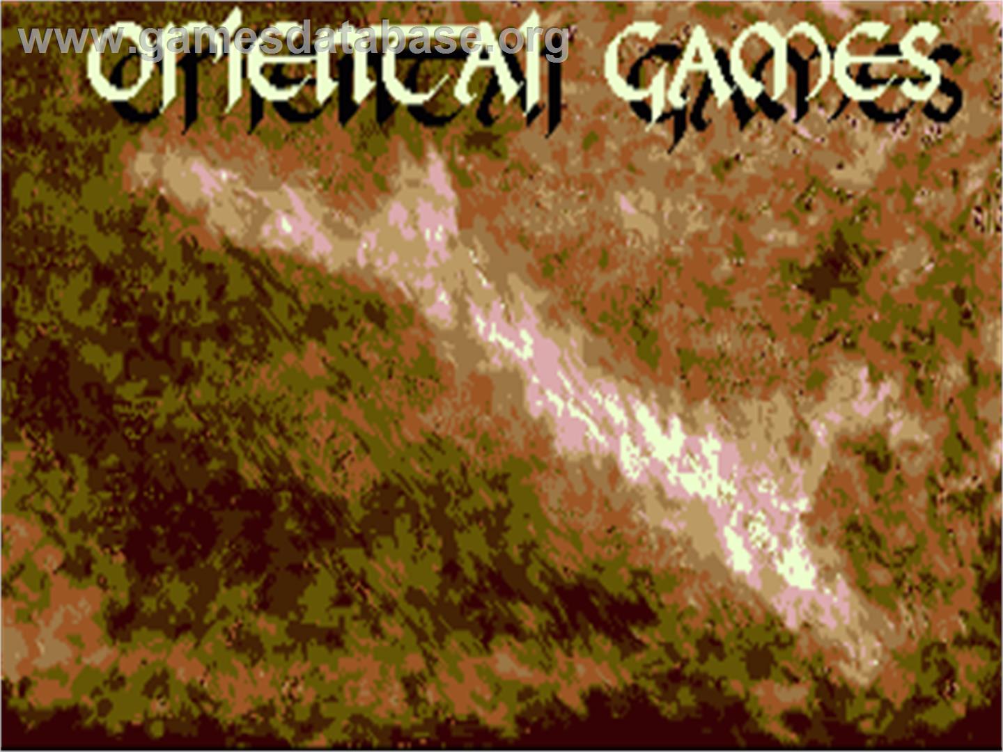 Oriental Games - Commodore Amiga - Artwork - Title Screen