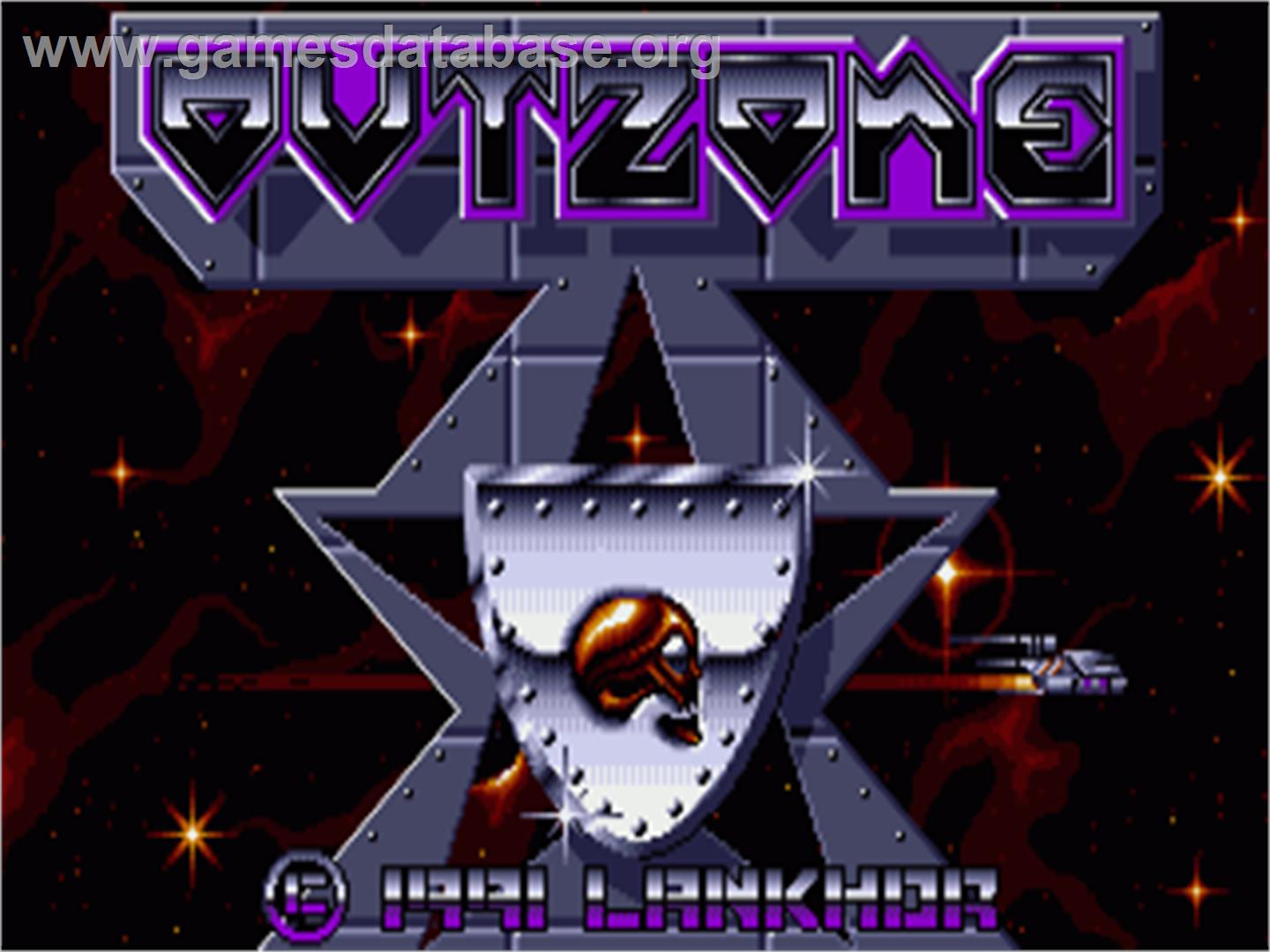 Outzone - Commodore Amiga - Artwork - Title Screen
