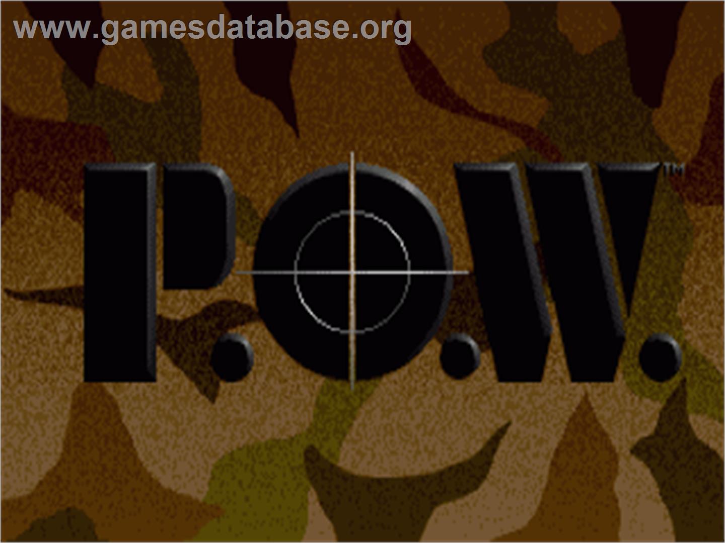 P.o.w. - Commodore Amiga - Artwork - Title Screen