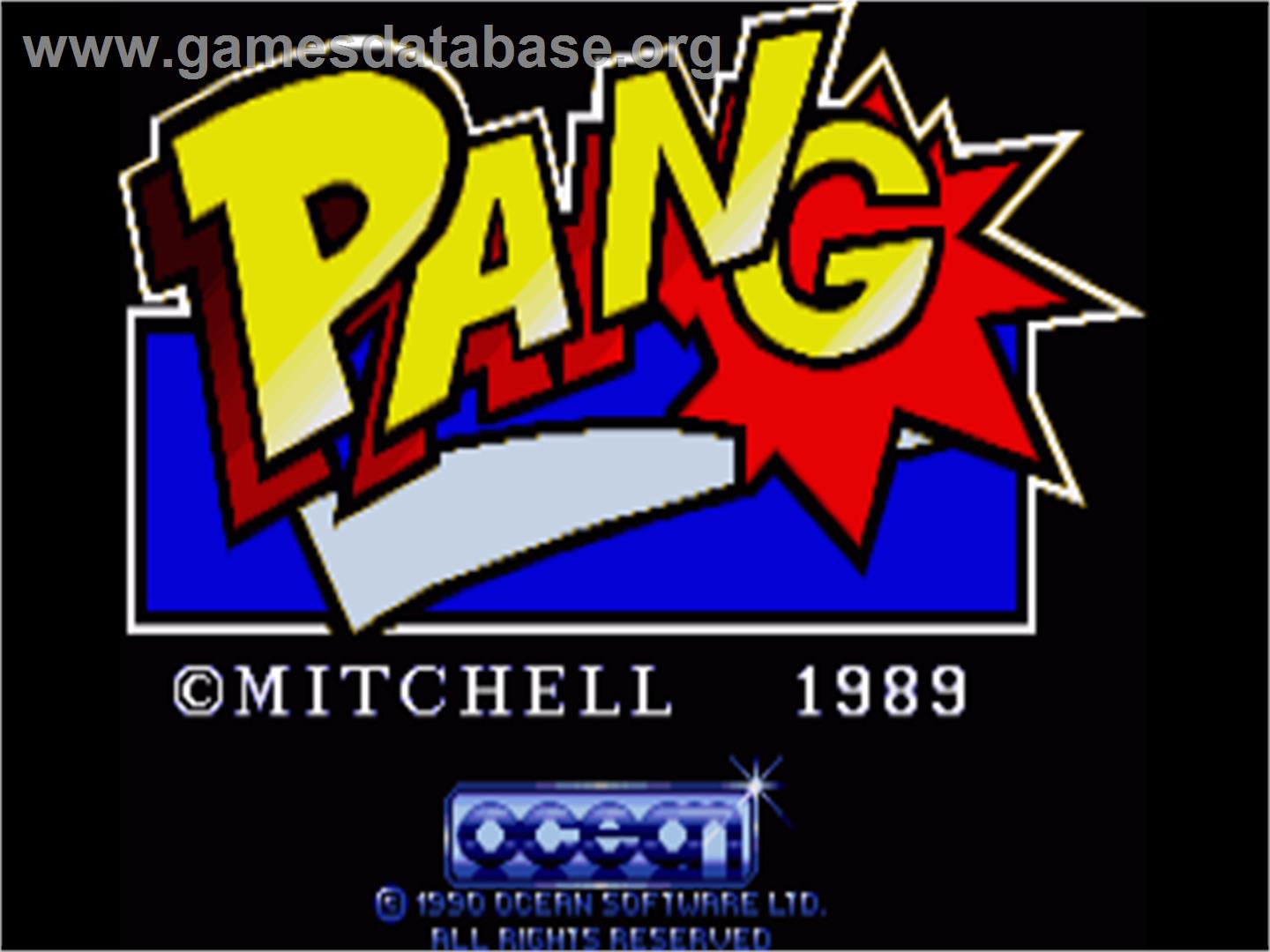 Pang - Commodore Amiga - Artwork - Title Screen