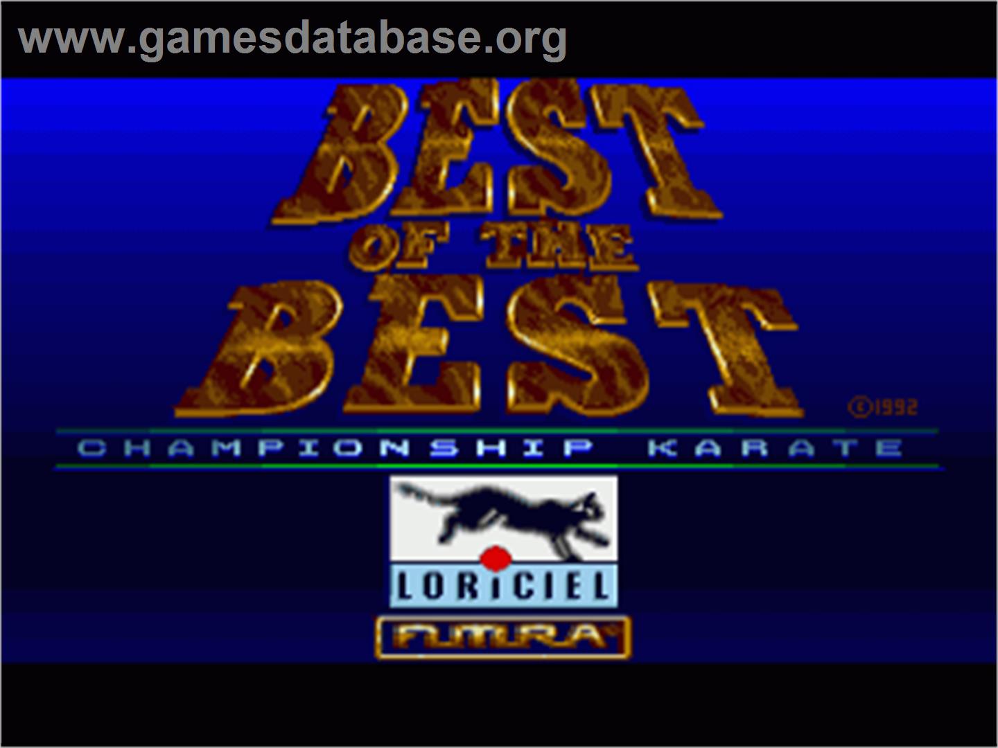 Panza Kick Boxing - Commodore Amiga - Artwork - Title Screen
