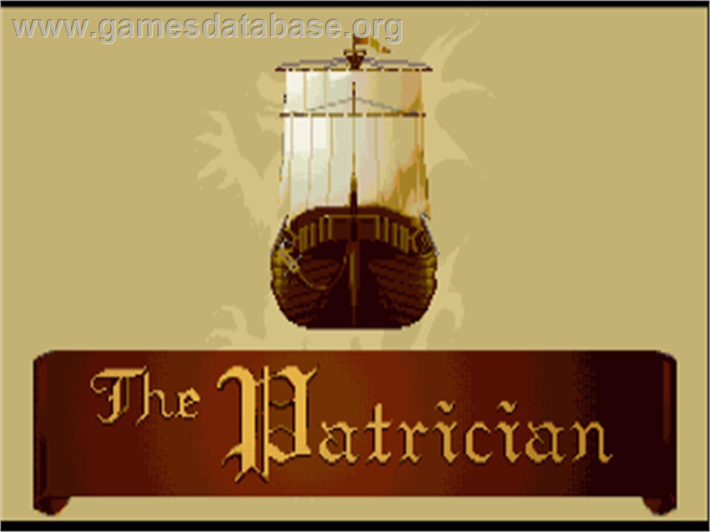 Patrician, The - Commodore Amiga - Artwork - Title Screen
