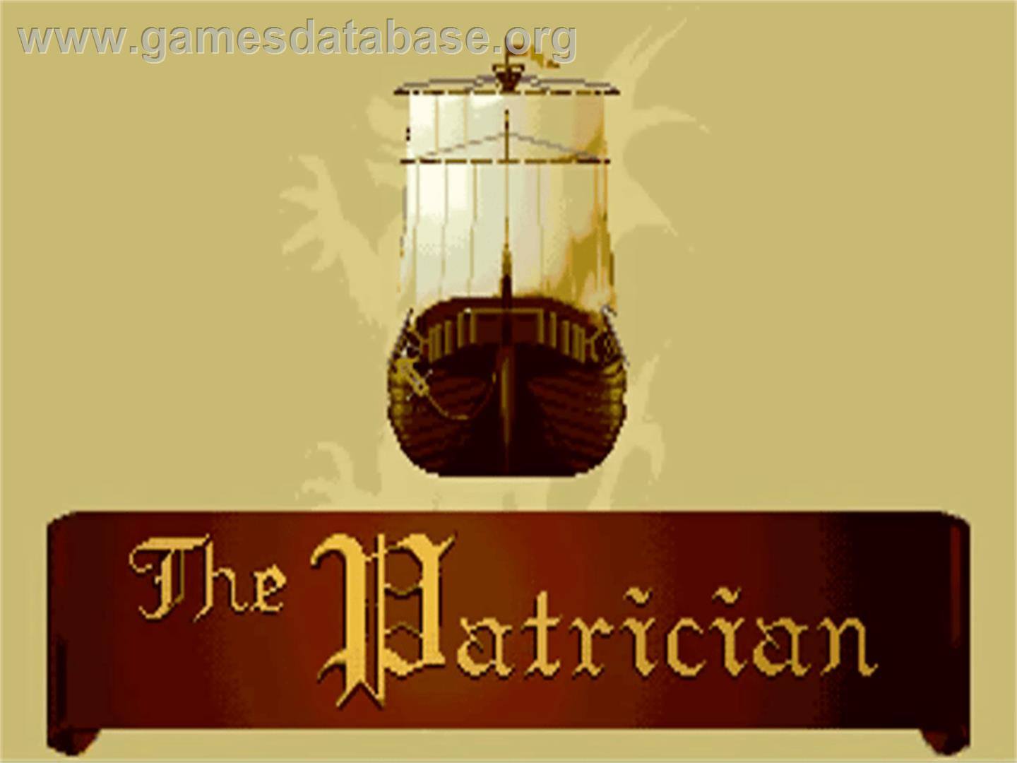 Patrician - Commodore Amiga - Artwork - Title Screen