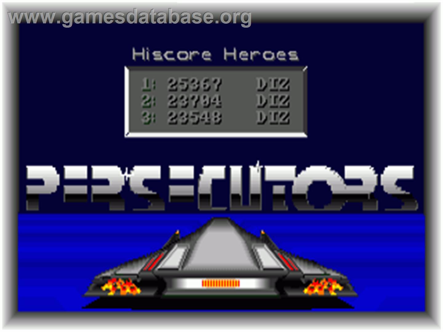 Persecutors - Commodore Amiga - Artwork - Title Screen
