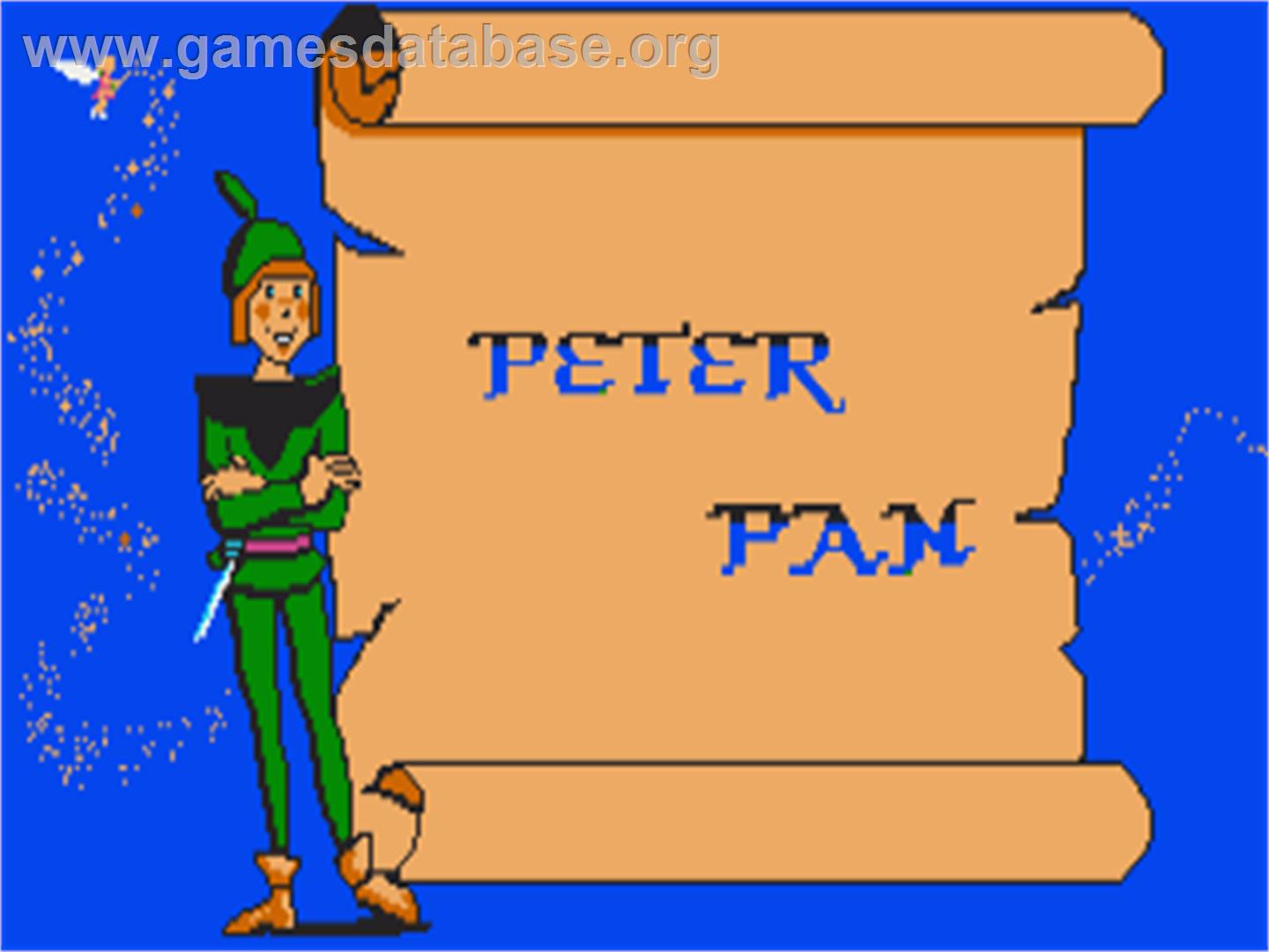 Peter Pan - Commodore Amiga - Artwork - Title Screen