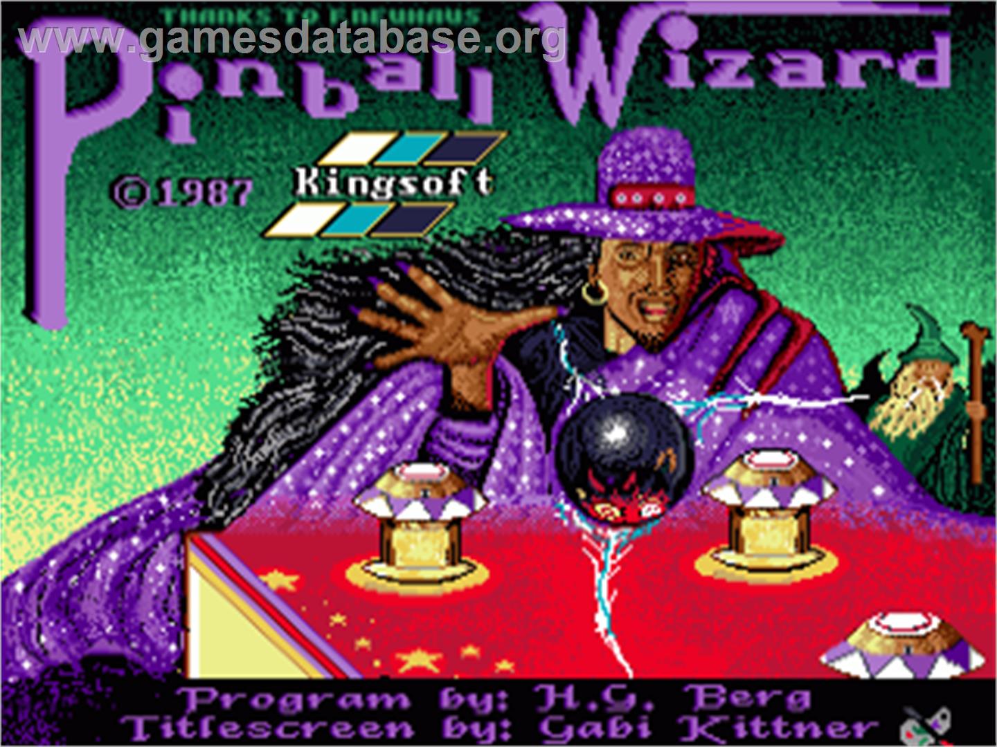 Pinball Wizard - Commodore Amiga - Artwork - Title Screen