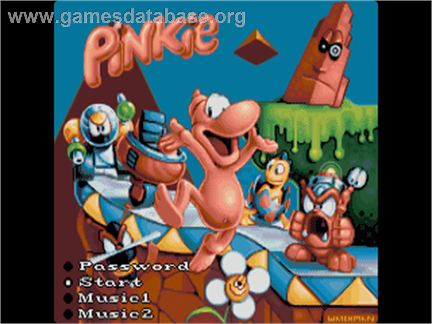 Pinkie - Commodore Amiga - Artwork - Title Screen