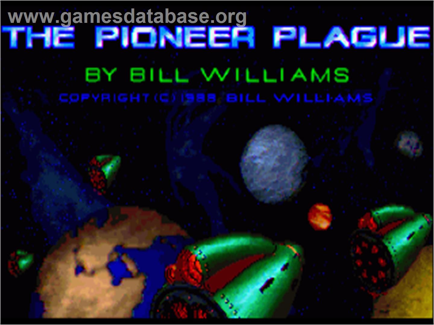 Pioneer Plague - Commodore Amiga - Artwork - Title Screen