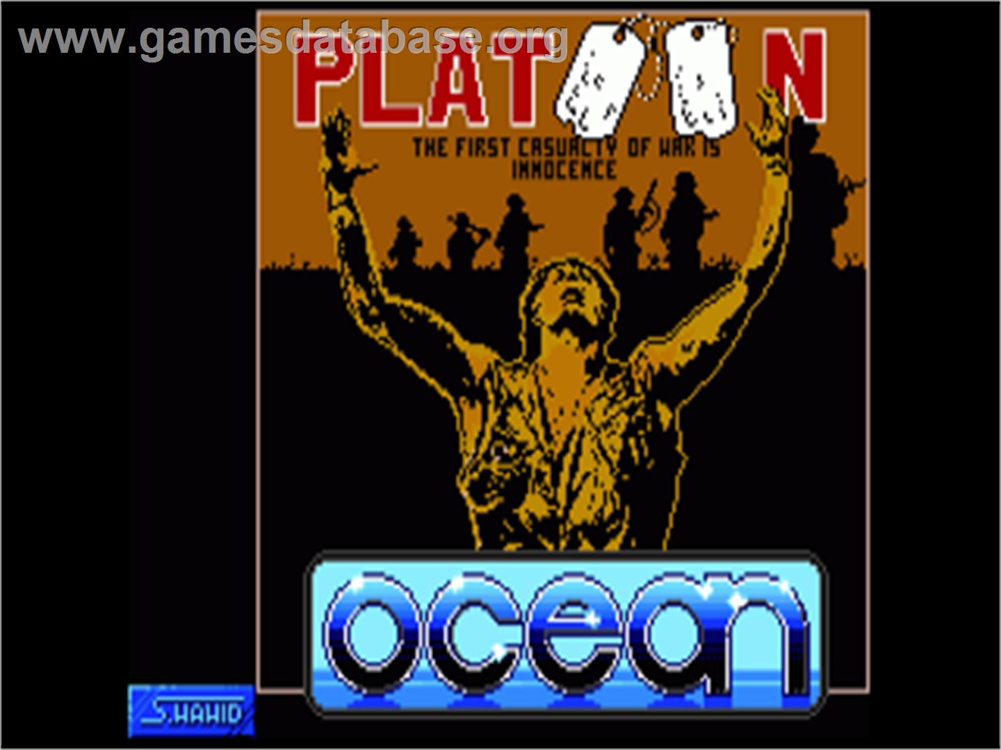Platoon - Commodore Amiga - Artwork - Title Screen