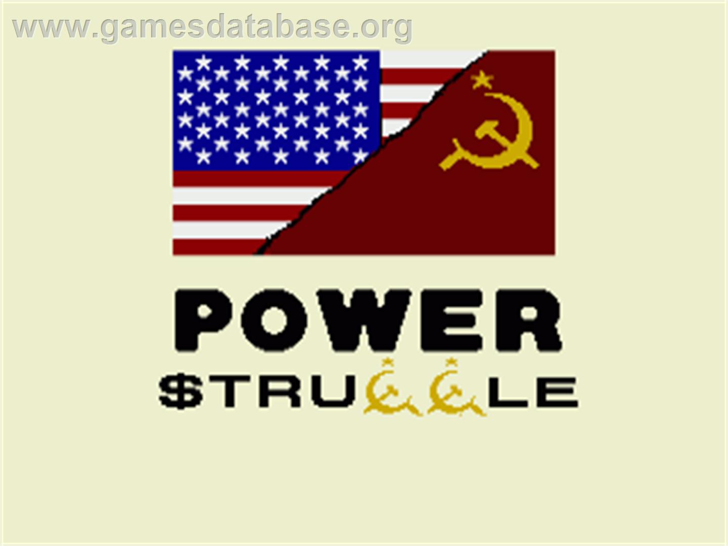 Power Struggle - Commodore Amiga - Artwork - Title Screen