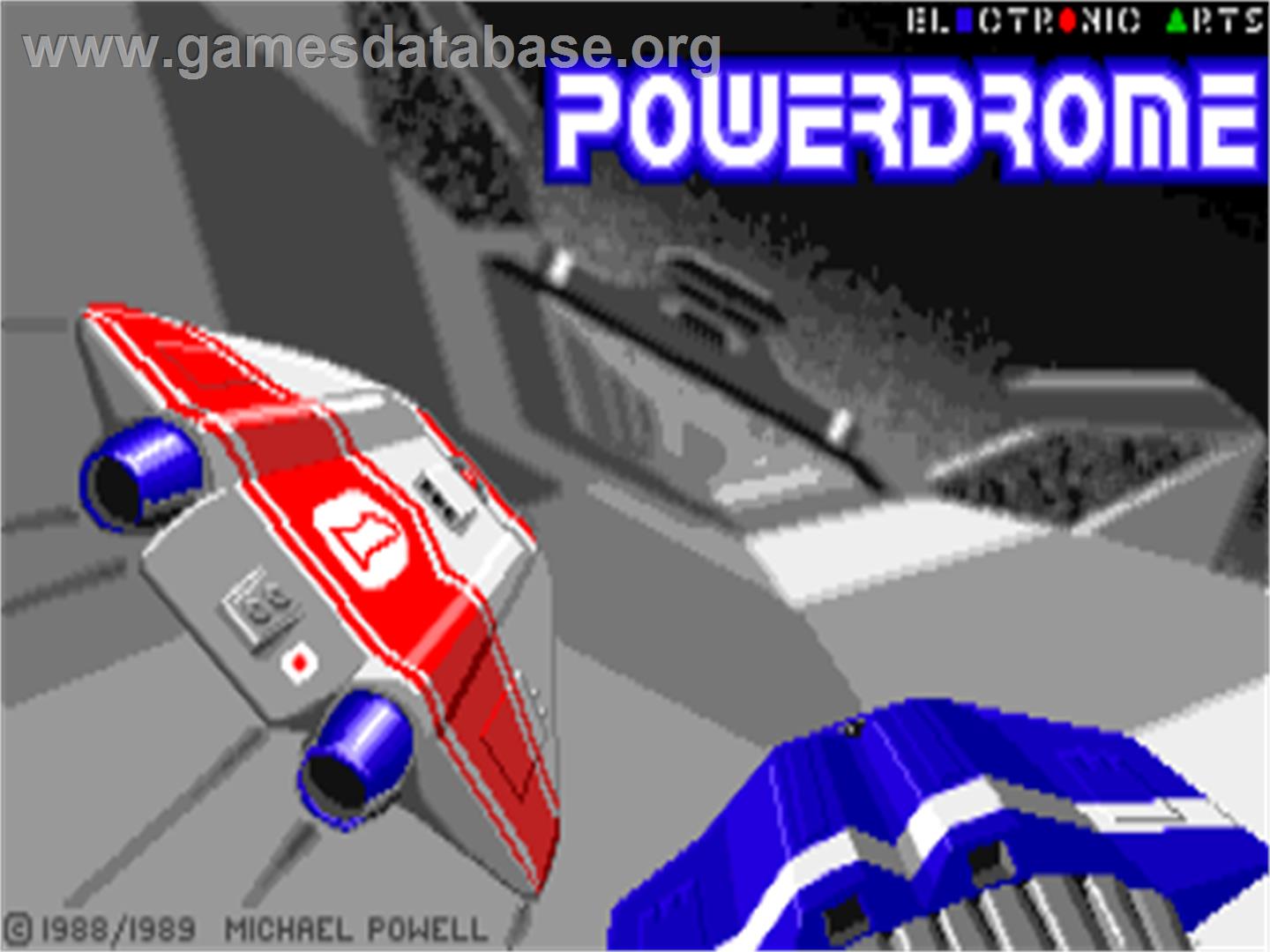 Powerdrome - Commodore Amiga - Artwork - Title Screen