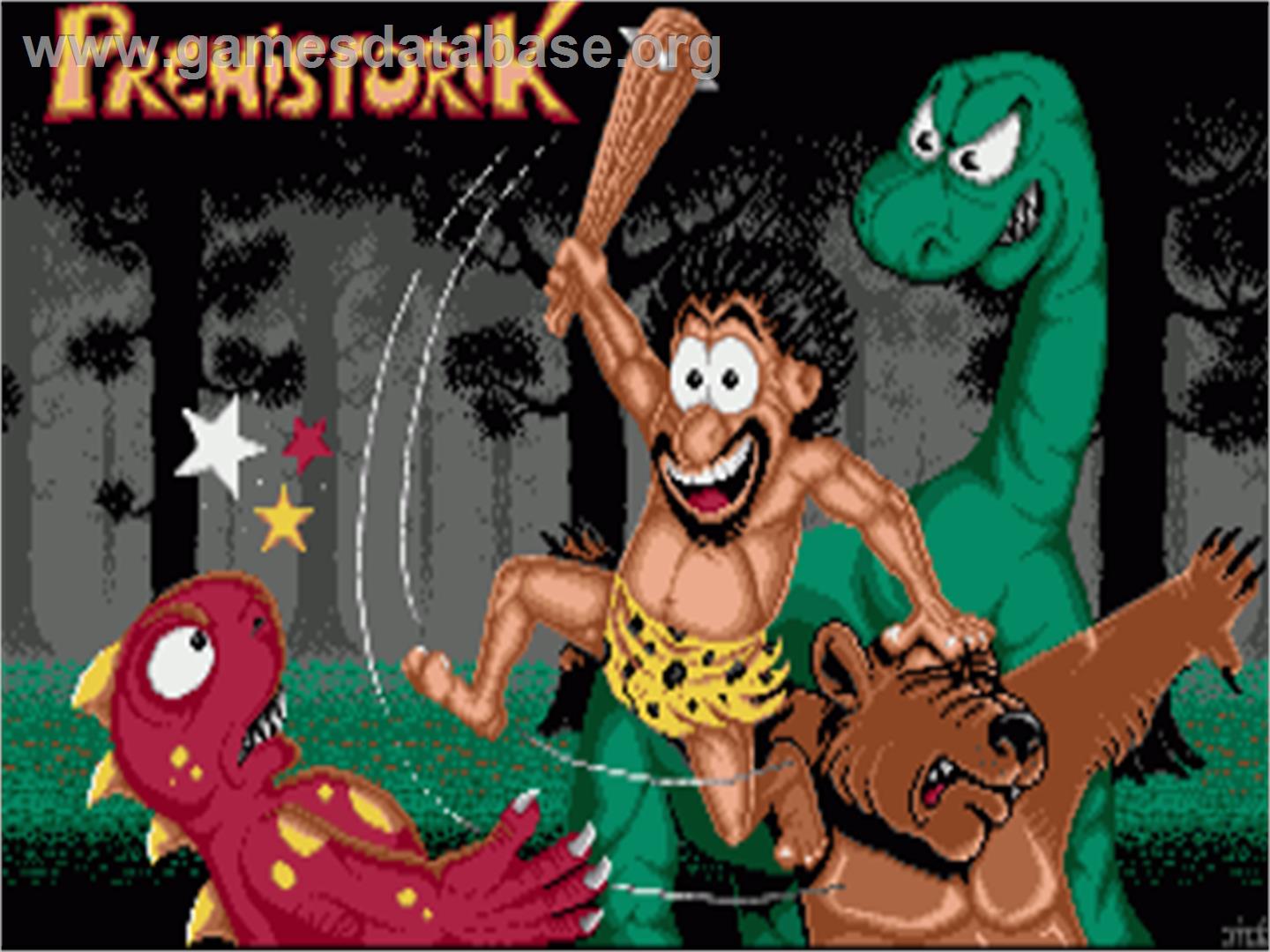 Prehistorik - Commodore Amiga - Artwork - Title Screen