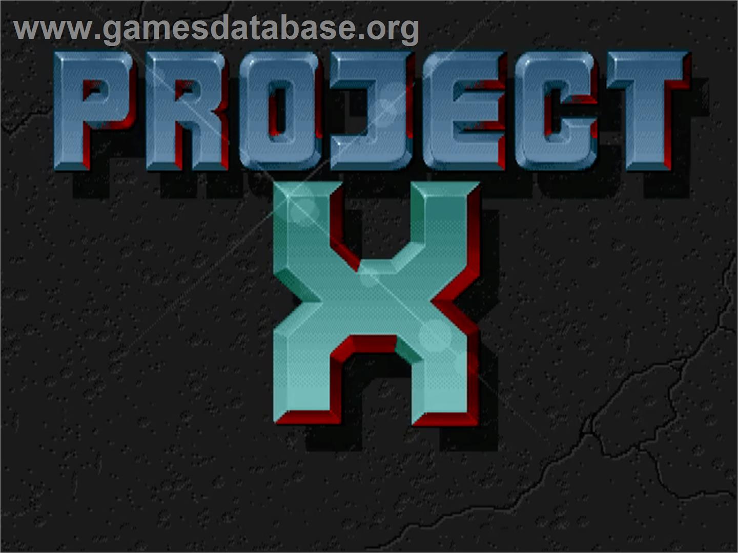 Project-X - Commodore Amiga - Artwork - Title Screen