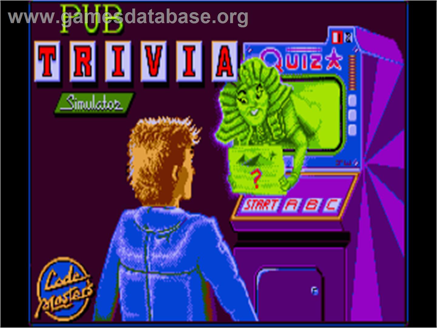 Pub Trivia Simulator - Commodore Amiga - Artwork - Title Screen