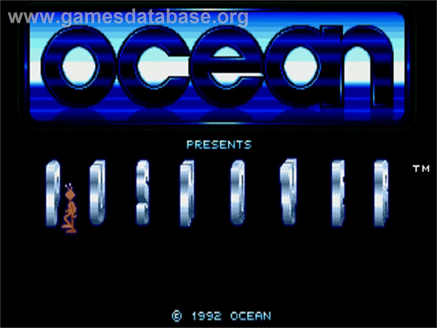 Push-over - Commodore Amiga - Artwork - Title Screen
