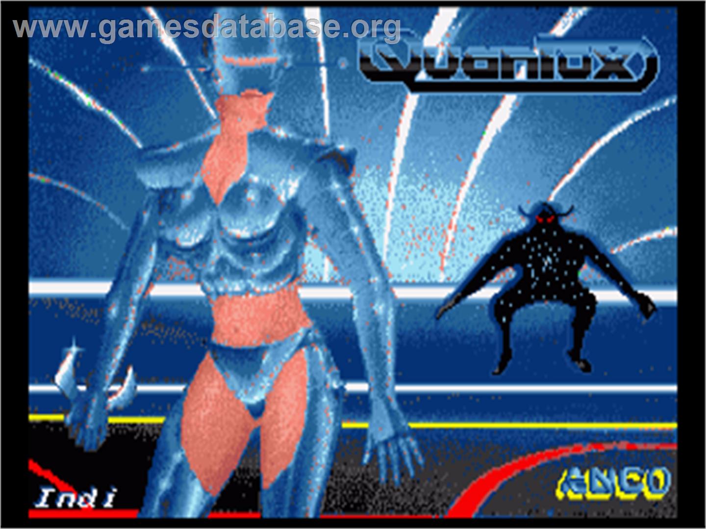 Quantox - Commodore Amiga - Artwork - Title Screen
