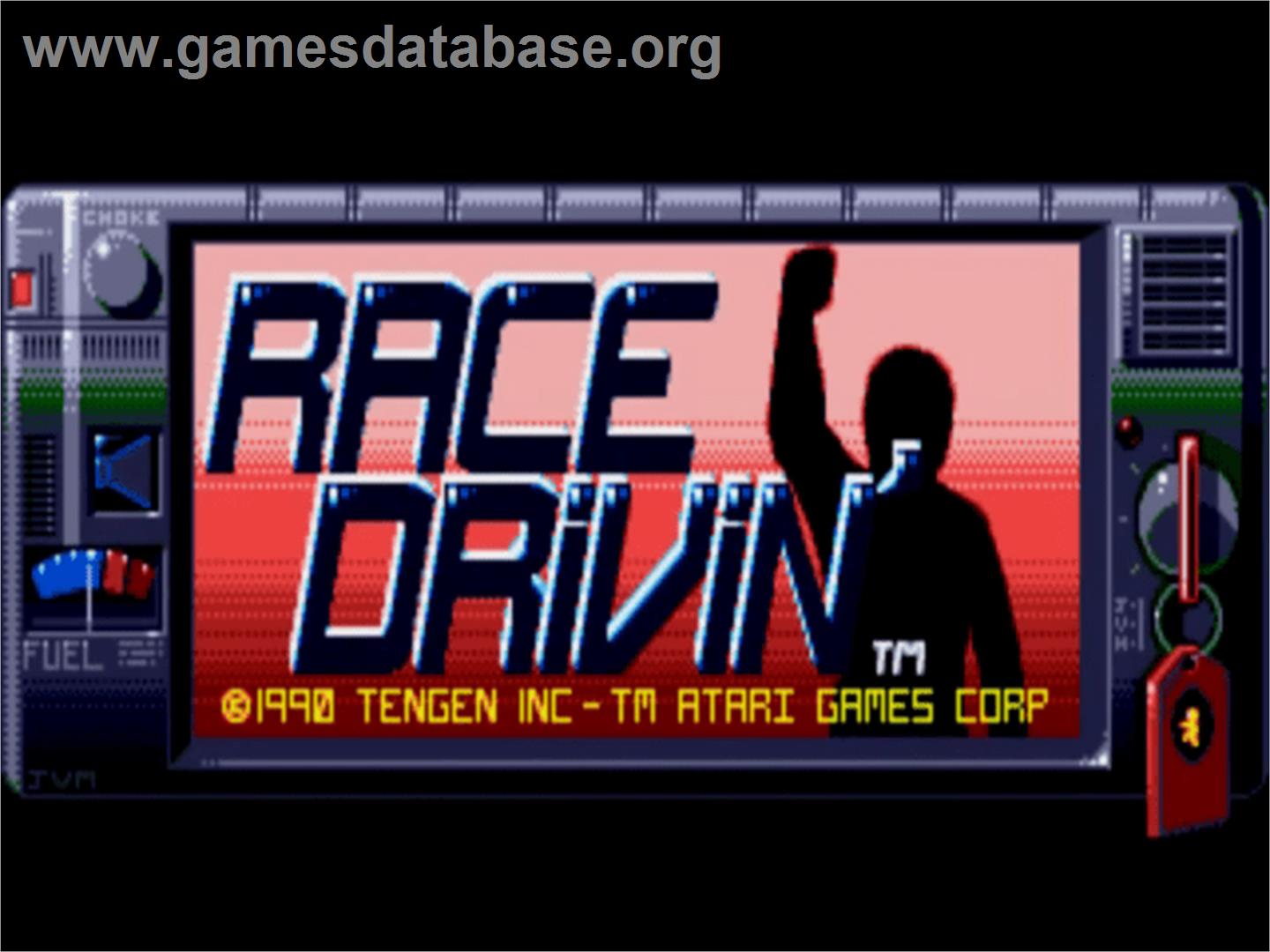 Race Drivin' - Commodore Amiga - Artwork - Title Screen
