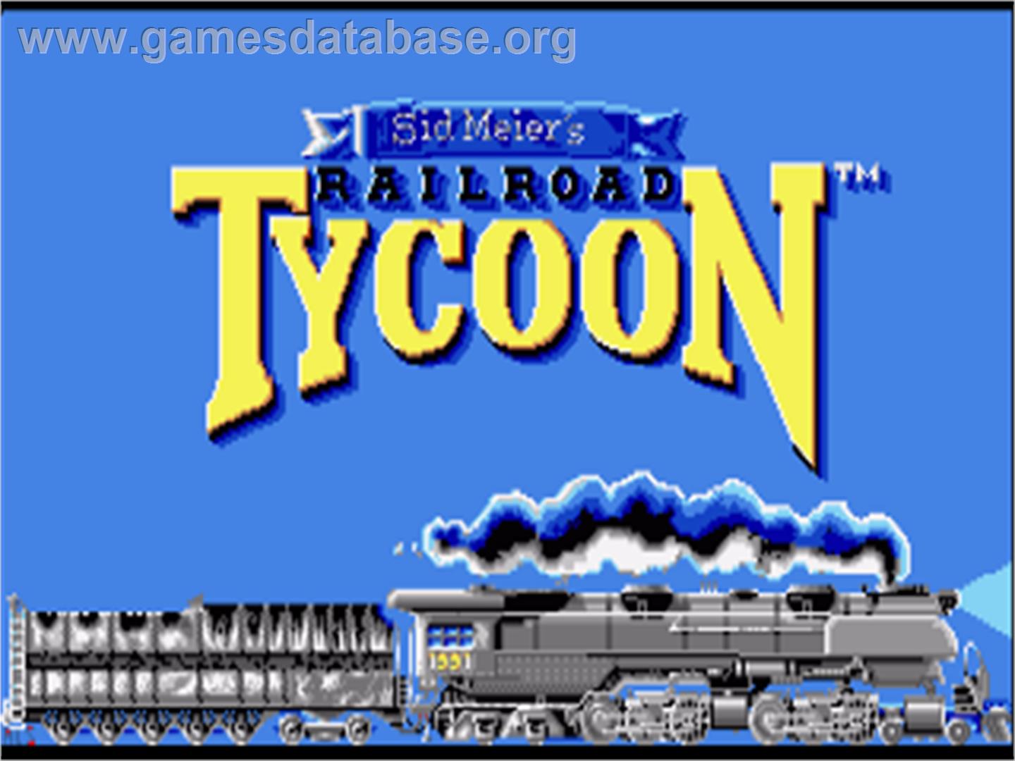 Railroad Tycoon - Commodore Amiga - Artwork - Title Screen